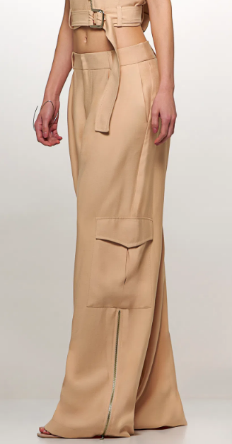 Perfect Vest and Pant Set - Dune and Off-White Color