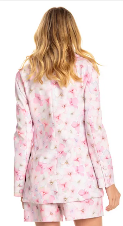 Blazer and Shorts Set - Floral Design