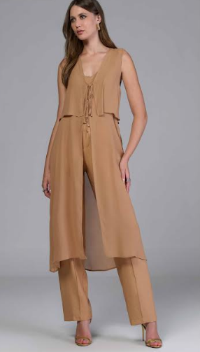 3-Piece Pant Outfit "Ana Caramel" Beige